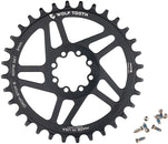 Plato Wolf Tooth de montaje directo - 32 dientes SRAM de montaje directo Drop-Stop B para bielas SRAM de 8 tornillos, desplazamiento de 3 mm, negro