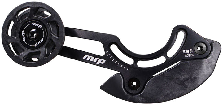 Guía de cadena MRP MXg SL - 34-36 dientes, 2 tornillos, ISCG-05, placa trasera de aluminio de pivote alto