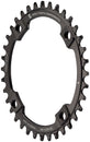 Plato Wolf Tooth 120 BCD - 36 dientes, 120 BCD, 4 tornillos, tope de caída, negro