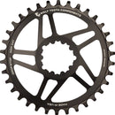 Plato Wolf Tooth de montaje directo - 28 dientes SRAM de montaje directo Drop-Stop A para bielas SRAM de 3 tornillos, desplazamiento de 6 mm, negro