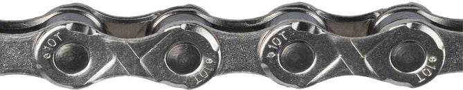 Cadena para bicicleta eléctrica KMC e10 de 10 velocidades y 186 eslabones, color plata