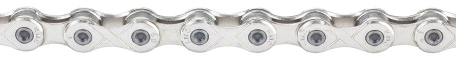 Cadena KMC e1 - Velocidad única, 3/32", 110 eslabones, color plata