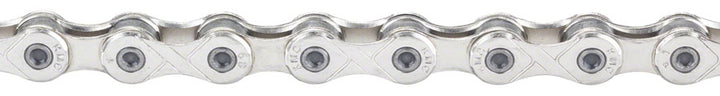 Cadena KMC e1 - Velocidad única, 3/32", 110 eslabones, color plata