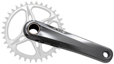 Juego de bielas Shimano XTR FC-M9100 - 175 mm, 12 velocidades, 1 eje de montaje directo Hollowtech II, gris