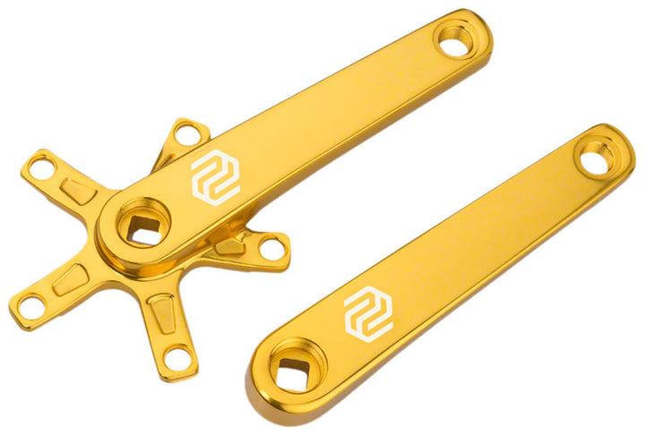 Juego de brazo de manivela Promax SQ-1 - Cono cuadrado de 150 mm, interfaz de husillo JIS, BCD de 110 mm, dorado