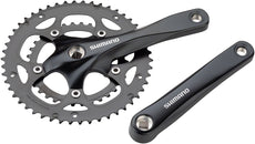Juego de bielas Shimano Claris FC-RS200 - 170 mm, 8 velocidades, 50/34 dientes, eje cuadrado de 110 BCD, interfaz JIS, color negro