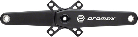 Juego de bielas Promax HF-3 huecas forjadas en caliente - 175 mm, 2 piezas, montaje directo, SRAM, 3 tornillos, eje de 30 mm, negro