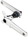 Juego de bielas Promax CF-2 (160 mm, eje de 24 mm, 2 piezas, 68 mm, pedalier inglés incluido), color plateado
