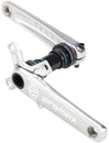 Juego de bielas Promax CF-2 (165 mm, eje de 24 mm, 2 piezas, 68 mm, pedalier inglés incluido), color plateado
