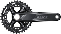 Juego de bielas Shimano Deore FC-M4100-B2 - 175 mm, 10 velocidades, 36/26 dientes, 96/64 BCD para cadena de 51,8 mm (negro)