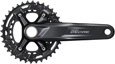 Juego de bielas Shimano Deore FC-M4100-2 - 175 mm, 10 velocidades, 36/26 dientes, 96/64 BCD para cadena de 48,8 mm (negro)