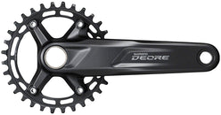 Juego de bielas Shimano Deore FC-M5100-1 - 175 mm, 10/11 velocidades, 32 dientes, 96 BCD, eje Hollowtech II, interfaz negra