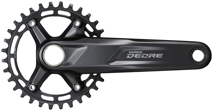 Juego de bielas Shimano Deore FC-M5100-1 - 175 mm, 10/11 velocidades, 32 dientes, 96 BCD, eje Hollowtech II, interfaz negra
