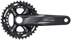Juego de bielas Shimano Deore FC-M5100-B2 - 175 mm, 11 velocidades, 36/26 dientes, 96/64 BCD, eje Hollowtech II, interfaz negra