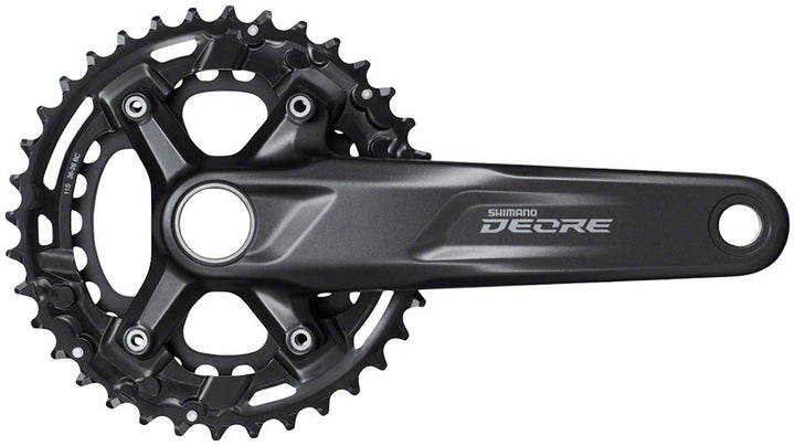 Juego de bielas Shimano Deore FC-M5100-B2 - 175 mm, 11 velocidades, 36/26 dientes, 96/64 BCD, eje Hollowtech II, interfaz negra