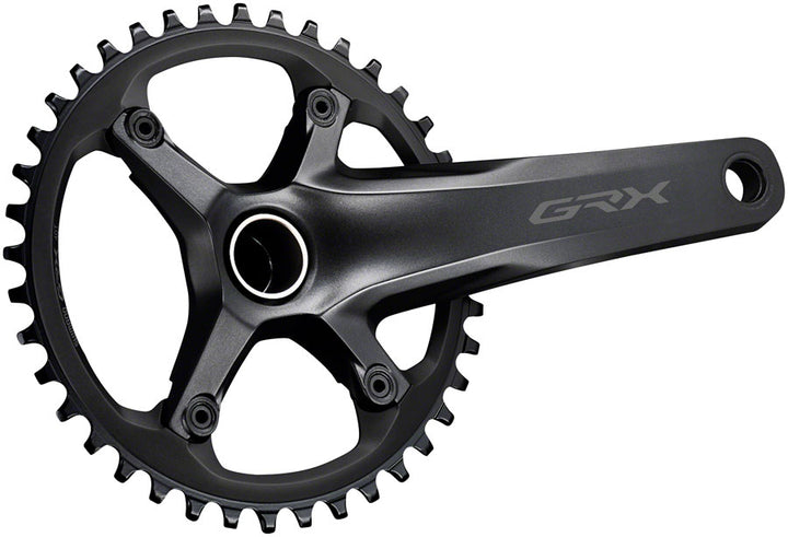 Juego de bielas Shimano GRX FC-RX600-1 - 170 mm, 11 velocidades, 40 dientes, 110 BCD, eje Hollowtech II, interfaz BLK