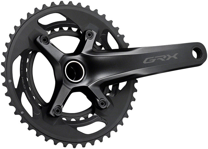 Juego de bielas Shimano GRX FC-RX600-10 - 165 mm, 10 velocidades, 46/30 dientes, 110/80 BCD, eje Hollowtech II, interfaz BLK