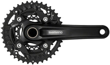Juego de bielas Shimano FC-MT500-3 - 170 mm, 10 velocidades, 40/30/22 dientes, 96/64 BCD, color negro