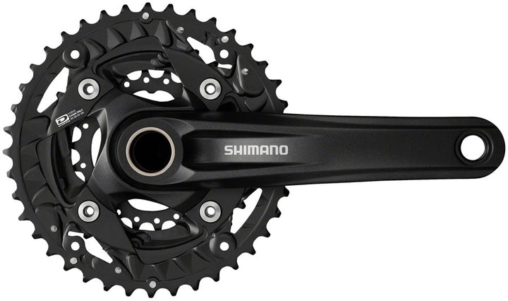 Juego de bielas Shimano FC-MT500-3 - 170 mm, 10 velocidades, 40/30/22 dientes, 96/64 BCD, color negro