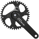 Juego de bielas Shimano CUES FC-U4000-1 - 170 mm, 9/10/11 velocidades, 42 dientes, cono cuadrado remachado, interfaz de eje JIS, negro