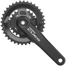 Juego de bielas Shimano CUES FC-U4000-2 - 175 mm, 9/10/11 velocidades, eje cuadrado remachado de 36/22 dientes, interfaz JIS, color negro