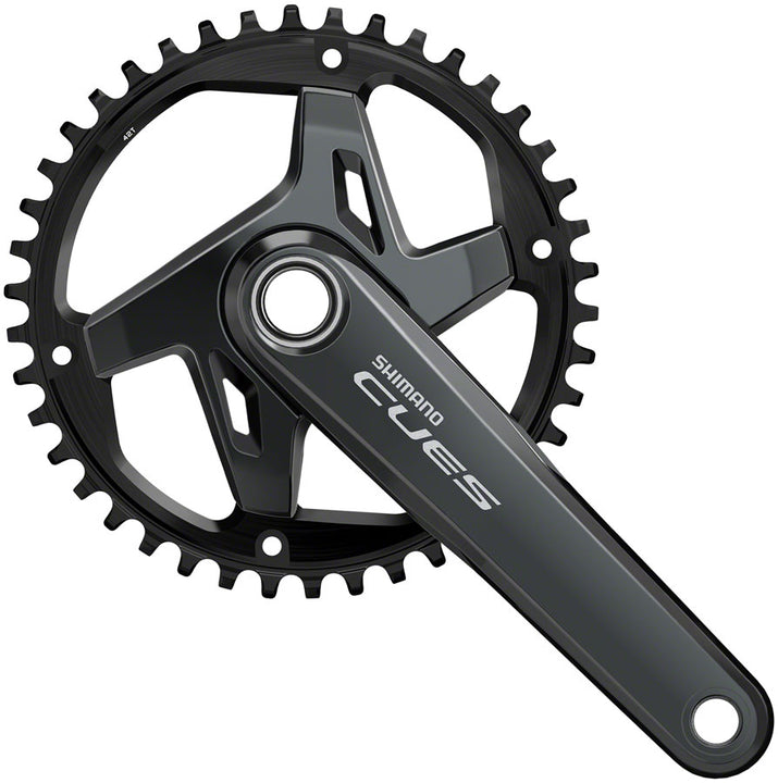 Juego de bielas Shimano CUES FC-U8000-1 - 170 mm, 9/10/11 velocidades, 42 dientes, asimétrico, 96 BCD, Hollowtech II BLK