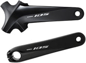 Juego de bielas Shimano 105 FC-R7000 - 160 mm, 11 velocidades, sin juntas tóricas, 110 BCD, brazos de biela Hollowtech, interfaz de eje Hollowtech II, color negro