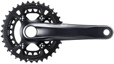 Juego de bielas Shimano Deore XT FC-M8100-2 - 175 mm, 12 velocidades, 36/26 dientes, eje Hollowtech II de montaje directo, interfaz negra