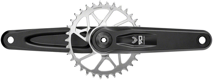 SRAM Eagle 90 T-Type Wide Crankset - 170mm 12-Speed 32t Chainring Direct Mount 2-Guards DUB Spindle Interface BLK/Silver