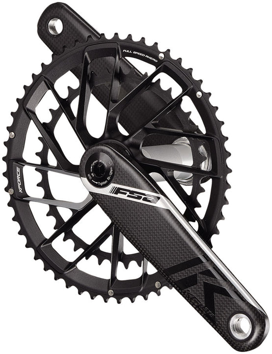 FSA K-Force Team Edition Crankset 2x 46/33T Chainrings 160mm Arm Length Direct Mount Interface 386EVO Spindle SRAM AXS 12-Speed – BLK