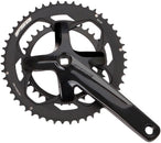 Juego de bielas FSA Vero Pro, 2 platos 50/34T, longitud de brazo de 170 mm, interfaz de cono cuadrado JIS de 120/90 BCD, color negro