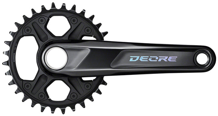 Juego de bielas Shimano Deore FC-M6130-1 (175 mm, 12 velocidades, 32 dientes), color negro