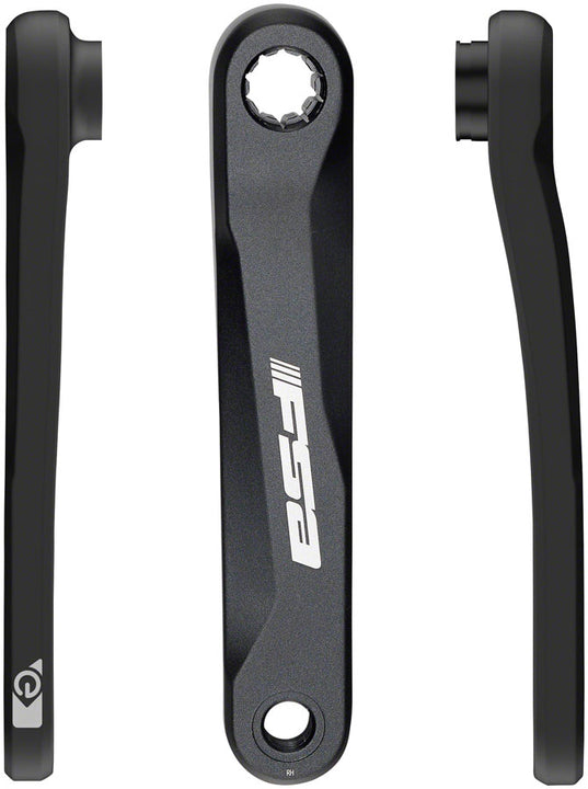 Juego de bielas para bicicleta eléctrica Full Speed ​​Ahead CK-320 - ISIS 165 mm (sin tornillos), color negro