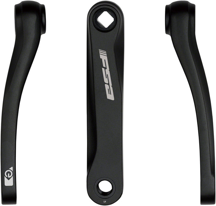 Juego de brazo de biela Full Speed ​​Ahead CK-758 para bicicleta eléctrica JIS 155 mm sin tornillos, color negro