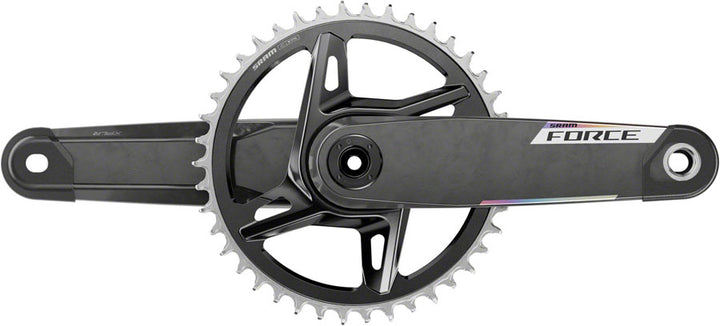 Juego de bielas SRAM Force 1x XPLR anchas - 175 mm, 12/13 velocidades, 42 dientes, 8 tornillos, eje DUB de montaje directo, carbono E1