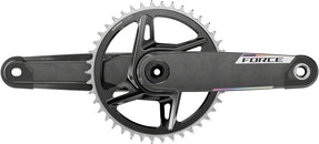 Juego de bielas SRAM Force 1x XPLR anchas - 165 mm, 12/13 velocidades, 42 dientes, 8 tornillos, eje DUB de montaje directo, carbono E1