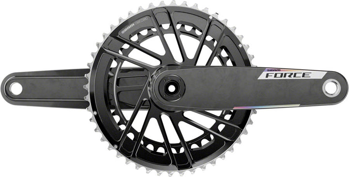 Juego de bielas SRAM Force - 160 mm, 12 velocidades, 48/35 dientes, 8 tornillos, eje DUB de montaje directo, carbono E1