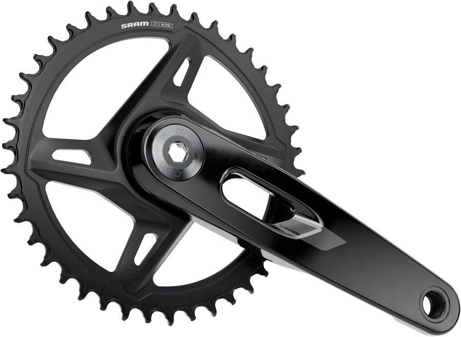 SRAM Rival 1x XPLR Wide Crankset - 165mm 12/13-Speed 42t 8-Bolt Direct Mount DUB Spindle BLK E1