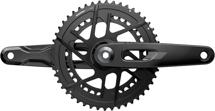 Juego de bielas SRAM Rival - 175 mm, 12 velocidades, 46/33 dientes, 8 tornillos, eje DUB de montaje directo, BLK E1