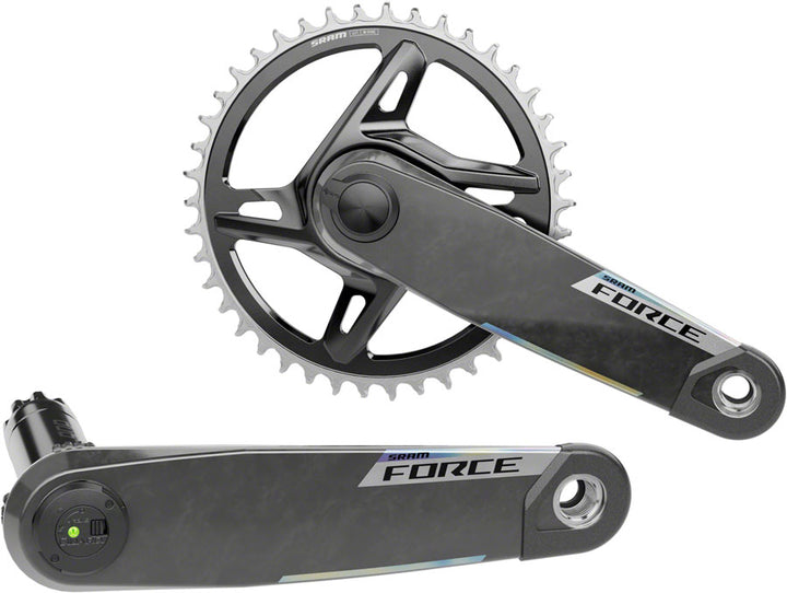 Juego de bielas SRAM Force 1x XPLR AXS con medidor de potencia, ancho, 172,5 mm, 12/13 velocidades, 42 dientes, 8 tornillos, montaje directo, eje DUB PM, carbono E1