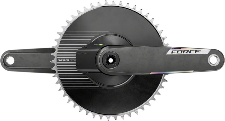 Juego de bielas SRAM Force 1 AXS con medidor de potencia, 165 mm, 12 velocidades, plato Aero PM de 50 dientes, eje DUB de 8 tornillos, montaje directo, carbono E1