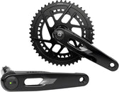 Juego de bielas SRAM Rival AXS con medidor de potencia, 165 mm, 12 velocidades, 48/35 dientes, 8 tornillos, montaje directo, eje DUB PM, negro E1