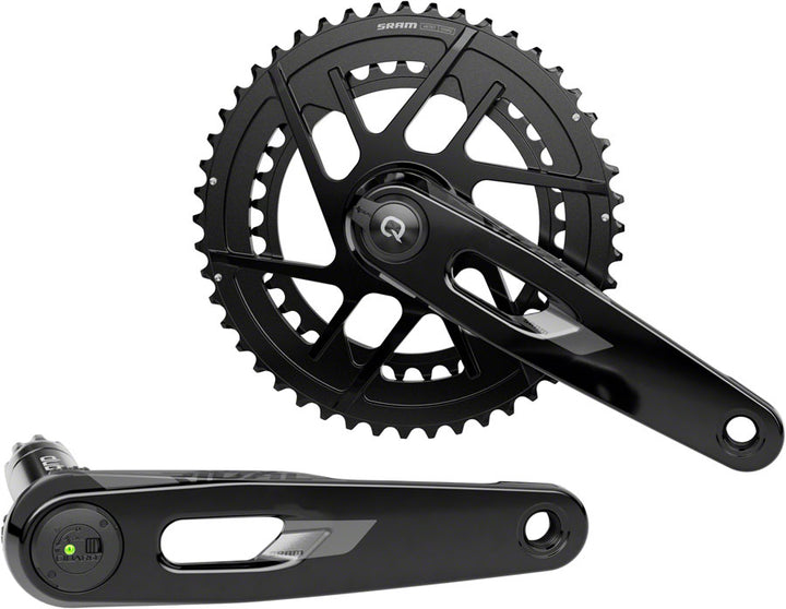Juego de bielas SRAM Rival AXS con medidor de potencia, 165 mm, 12 velocidades, 48/35 dientes, 8 tornillos, montaje directo, eje DUB PM, negro E1