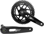 Juego de bielas SRAM Rival AXS con medidor de potencia - 172,5 mm, 12 velocidades, 46/33 dientes, 8 tornillos, montaje directo, eje DUB PM, negro E1
