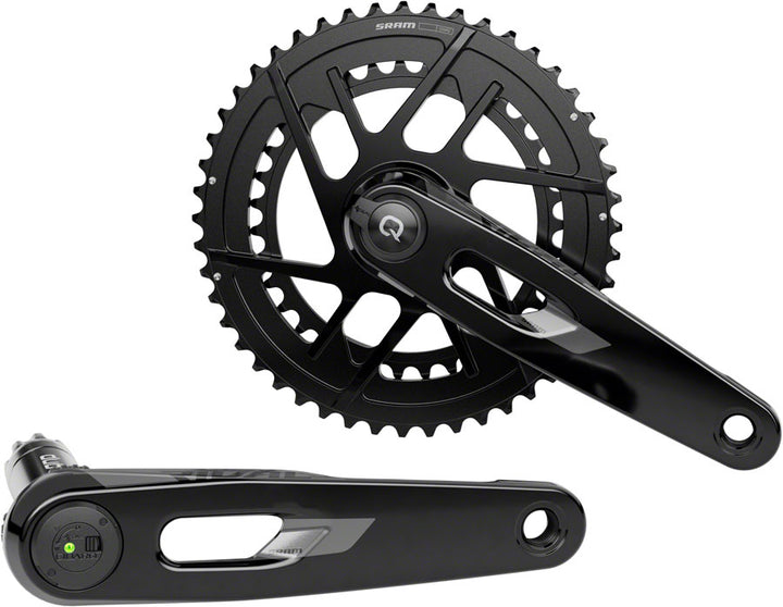 Juego de bielas SRAM Rival AXS con medidor de potencia - 172,5 mm, 12 velocidades, 46/33 dientes, 8 tornillos, montaje directo, eje DUB PM, negro E1