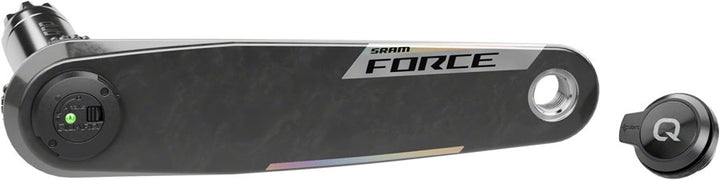 Conjunto de eje de manivela SRAM Force AXS Wide Left con medidor de potencia - Eje DUB PM de 175 mm, 12/13 velocidades, Carbono E1