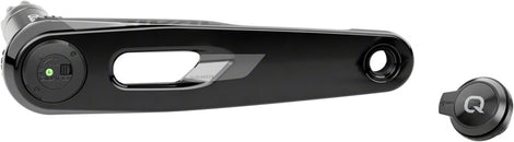 Conjunto de eje de manivela SRAM Rival AXS Wide Left con medidor de potencia - 160 mm, 12/13 velocidades, eje DUB PM, negro E1