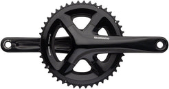 Juego de bielas Shimano RS510 - 175 mm, 11 velocidades, 46/36 dientes, 110 BCD, eje Hollowtech II, interfaz BLK