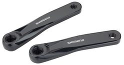 Juego de bielas para bicicleta eléctrica Shimano STEPS FC-E5010 - Eje cuadrado de 175 mm con interfaz JIS (negro)