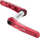 Juego de bielas RaceFace Atlas de 175 mm con eje RaceFace CINCH de montaje directo, color rojo